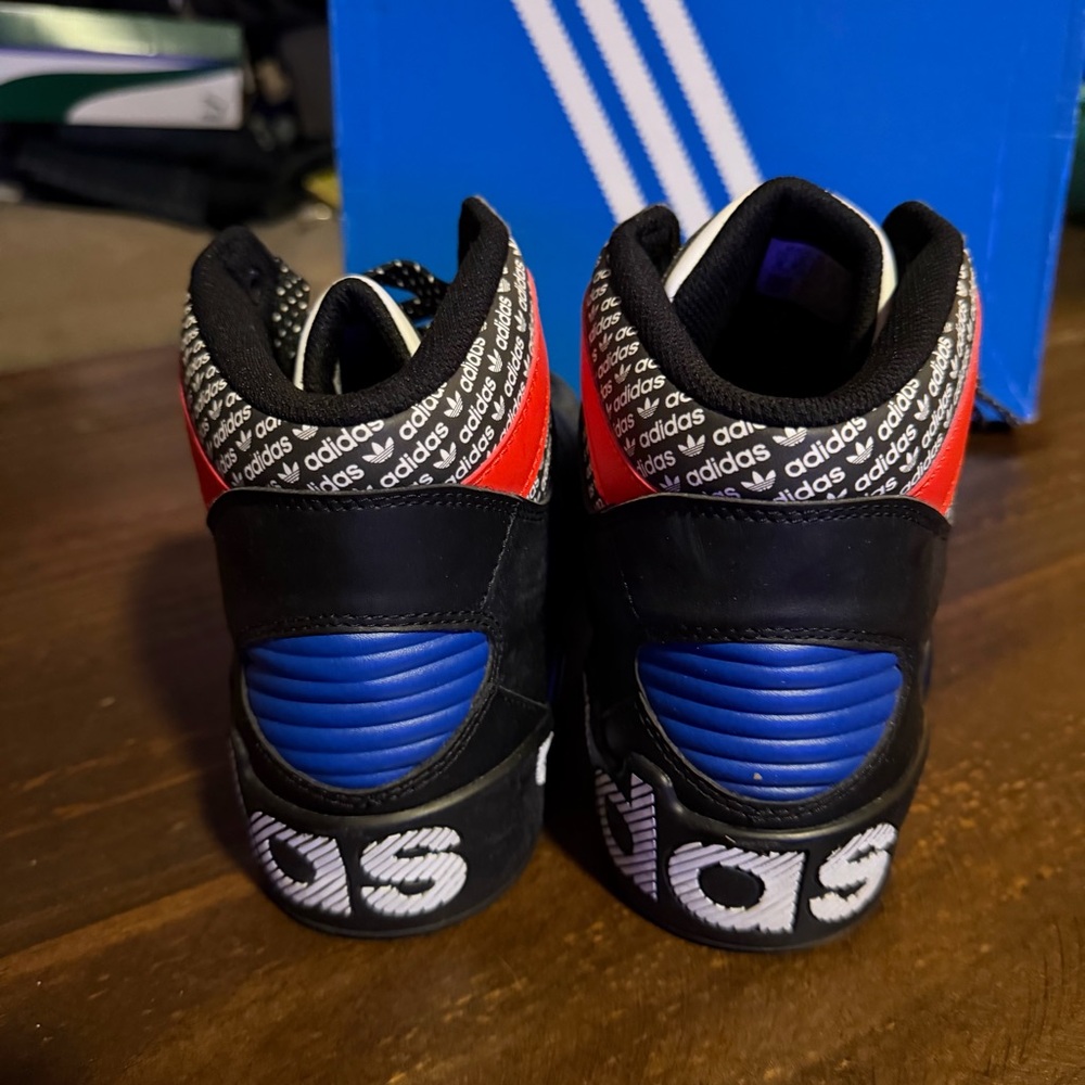 Adidas Hard Court High Overbranding Sneakers - Size 9 - Picture 4 of 9